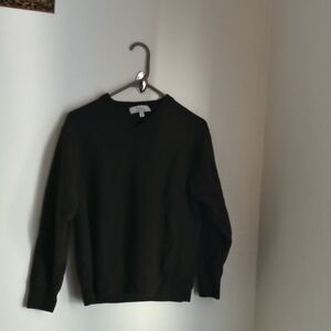 Turnbury Sweater Men/ Boys XL Brown Elegant V-Neck Merino Wool Winter Academia